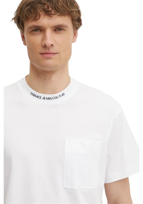 T-shirt con stampa logo al girocollo VERSACE JEANS COUTURE | T-shirt | 78GAHE03 CJ00E003